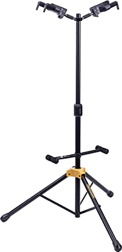 Black Dual Guitar Stand with Auto Grip System U397