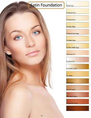 Airbrush Water-based Foundation 0.50 Fl. Oz. Bottles in 5 Assorted Light Satin Shades L8803