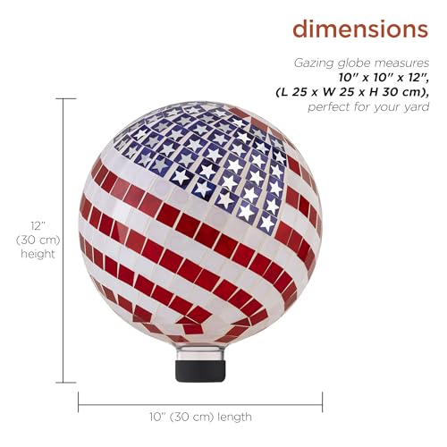 10" Diameter Glass Mosaic Gazing Globe I972