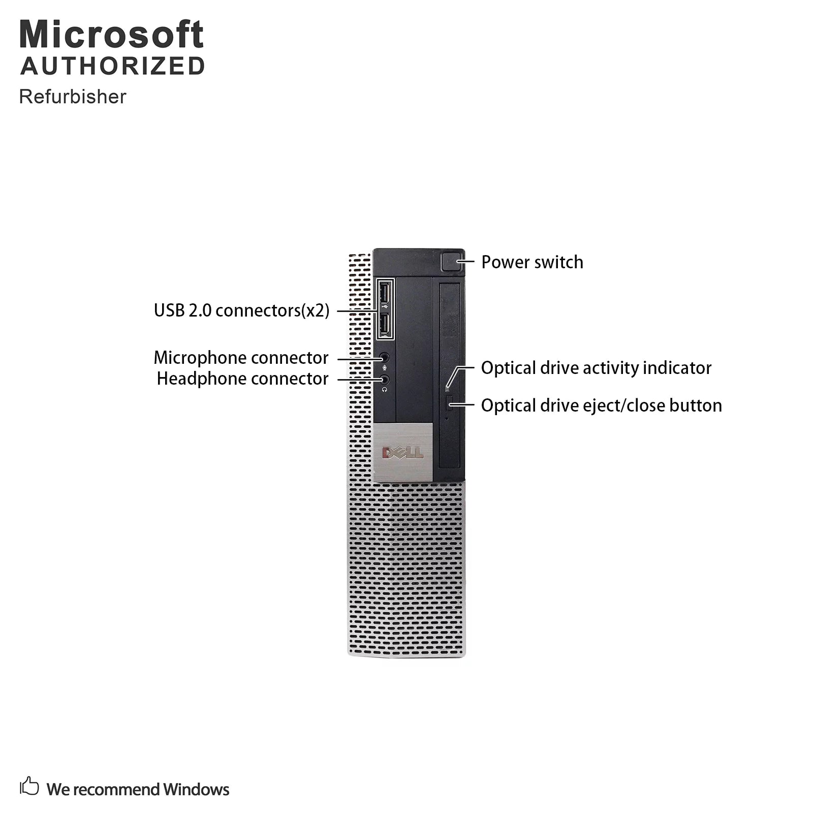 Restored Dell Optiplex 960 3.0GHz C2D 4GB 160GB DVD Windows 10 Pro 64 SFF Computer N695380
