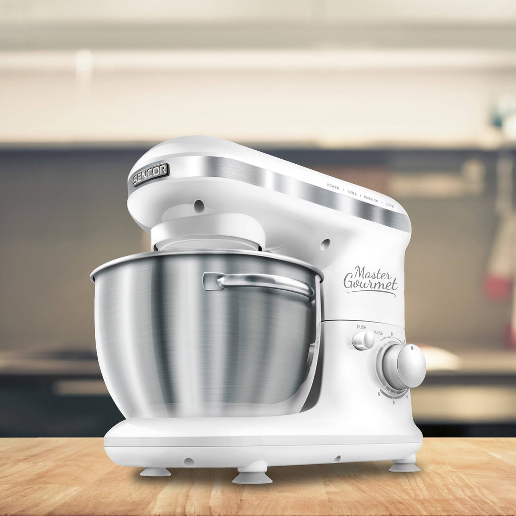 Red Stand Mixer with Pouring Shield N304356