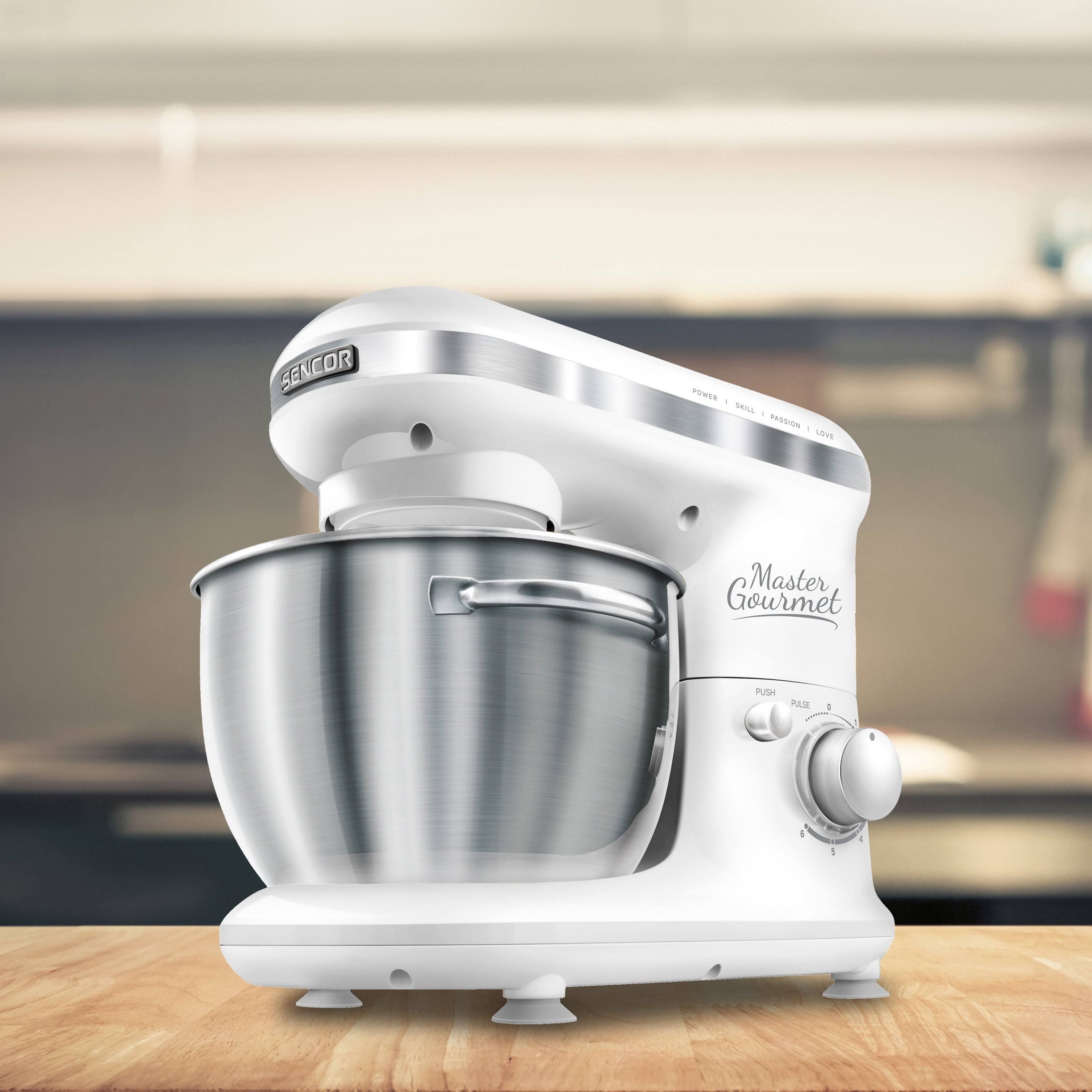 Red Stand Mixer with Pouring Shield N304356