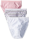 3 Pack Assorted Cotton Hi-Cut Panties J5147