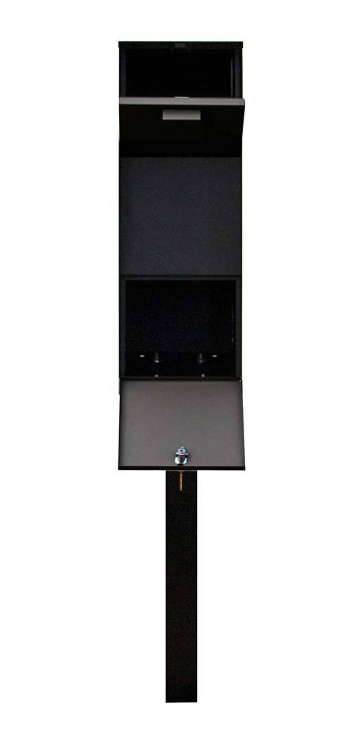 Black Mailbox with Post A62430