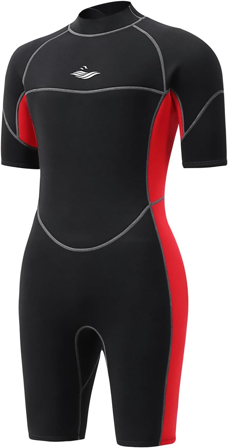3mm Shorty Full Wetsuit Neoprene Dive Skin Front Back Zip Scuba Diving Suit K744210