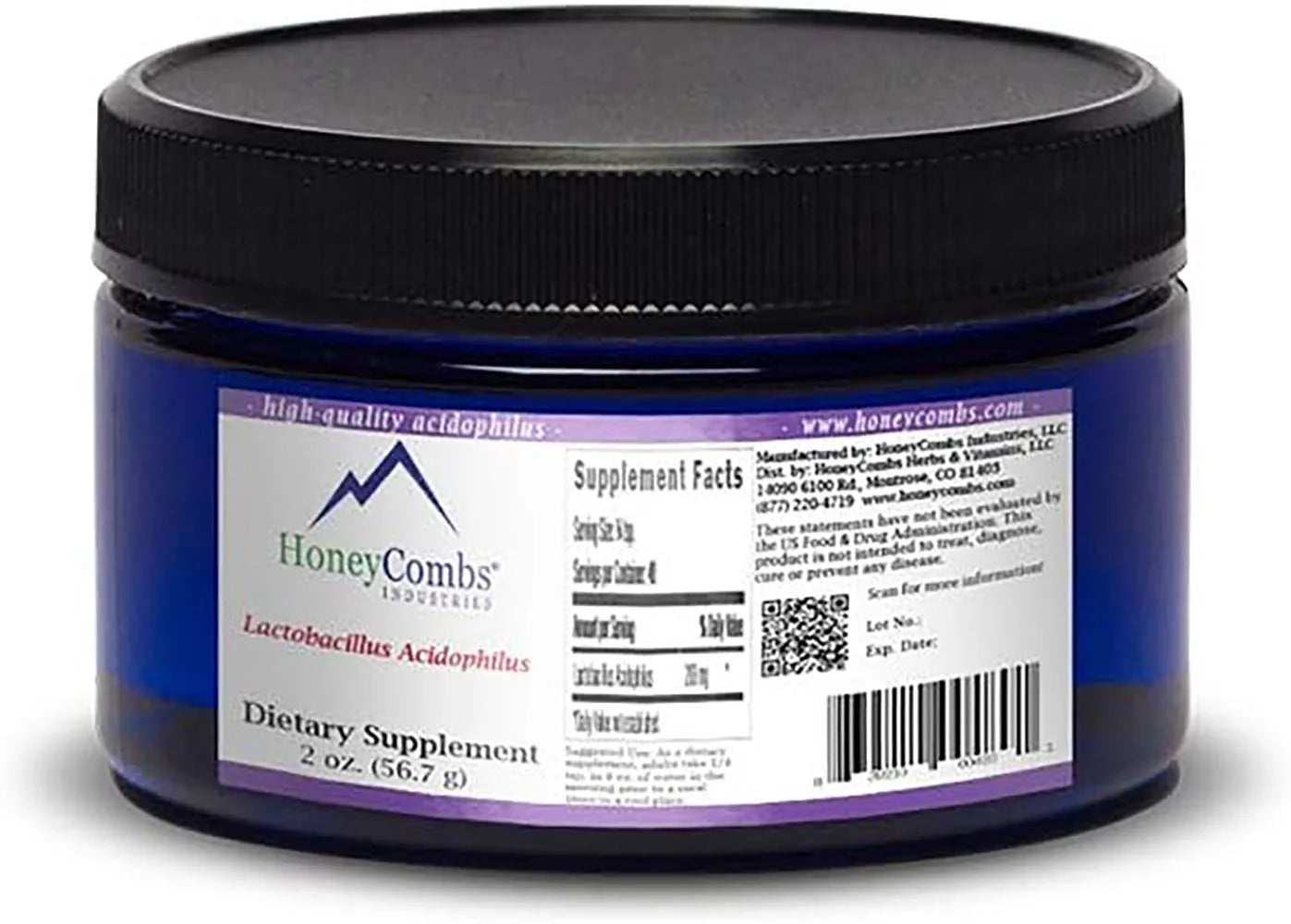 Pure Lactobacillus Acidophilus Probiotic Powder, 2 Oz. L272