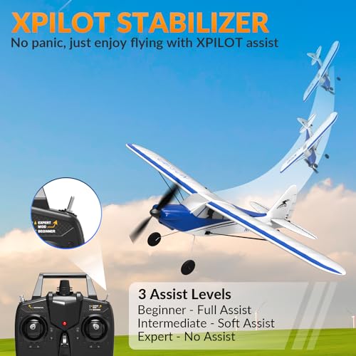 RC Plane Sport Cub 500 S2 RC Airplane RTF 4 CH Remote Control Airplane with Gyro Stabilization System U551