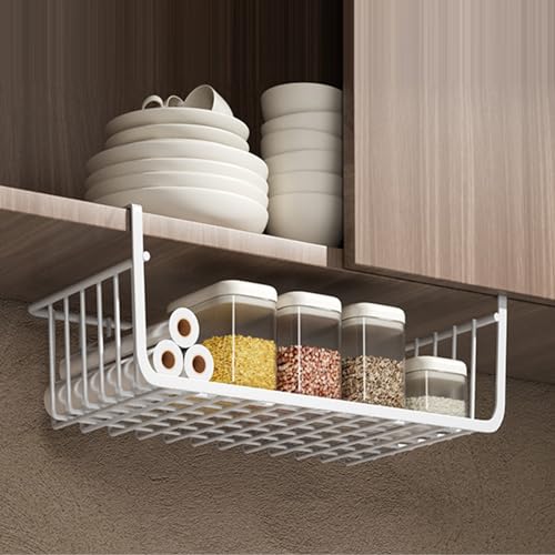 Large Black Under Shelf Wire Basket O7609