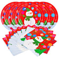 Christmas Snowman Disposable Paper Dinner Plates and Napkins L349