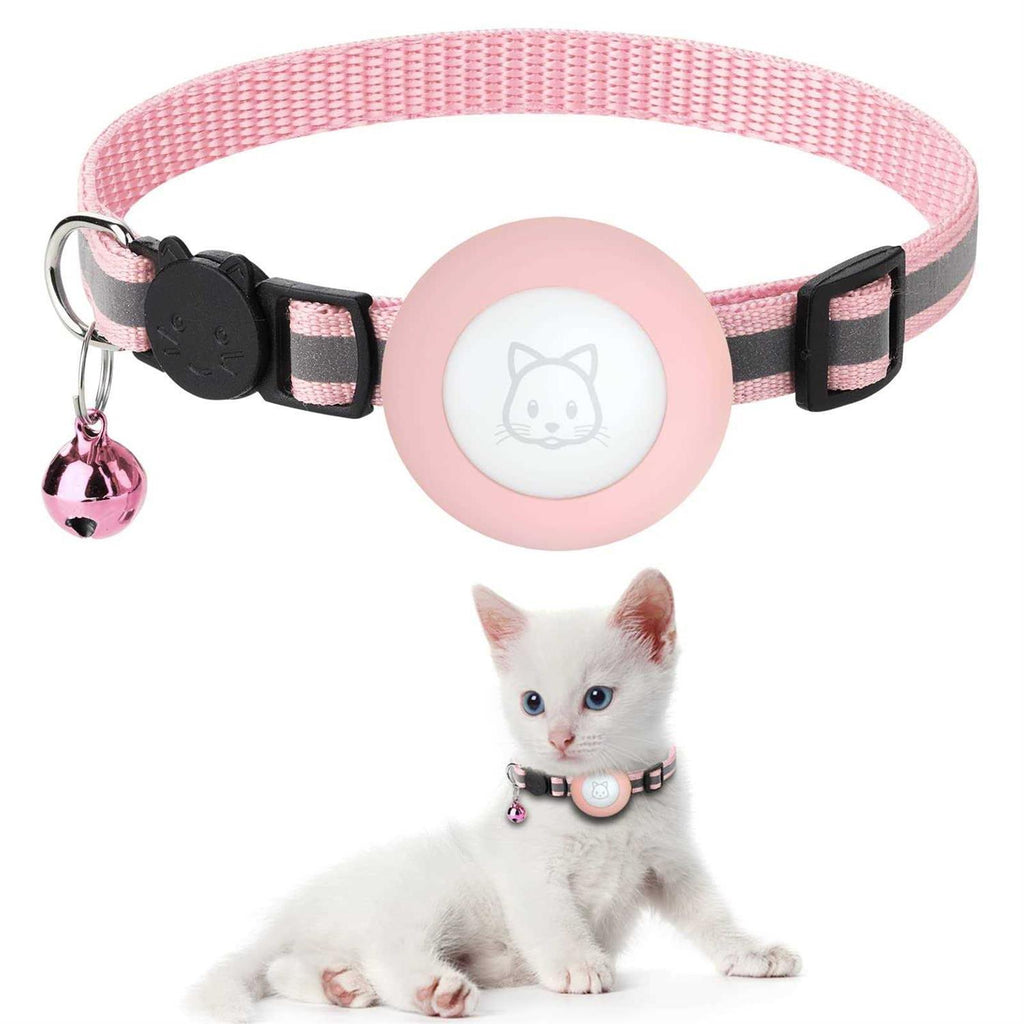 Breakaway Reflective Cat Collar with Air Tag Case D36415