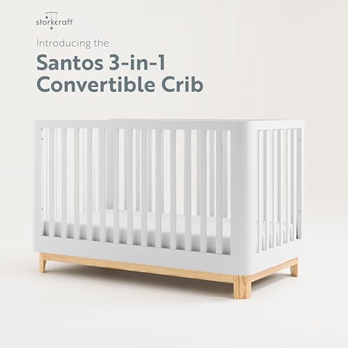 White 3-in-1 Convertible Crib R60575