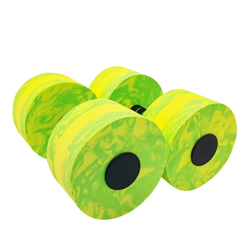 Aquatic Exercise Dumbbell Set of 2 High-Density EVA-Foam Water Weights H530481