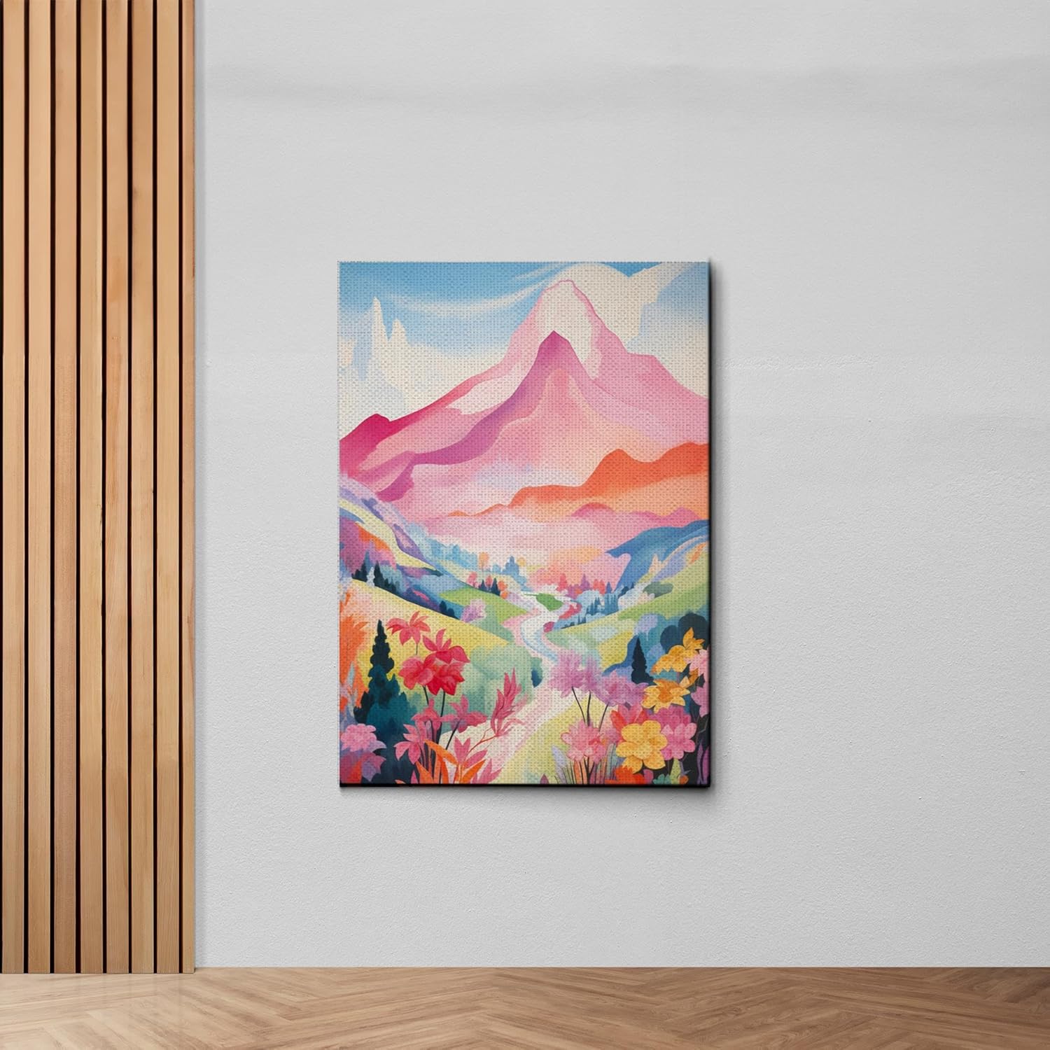Abstract Mountain Wall Art Canvas Print L144730