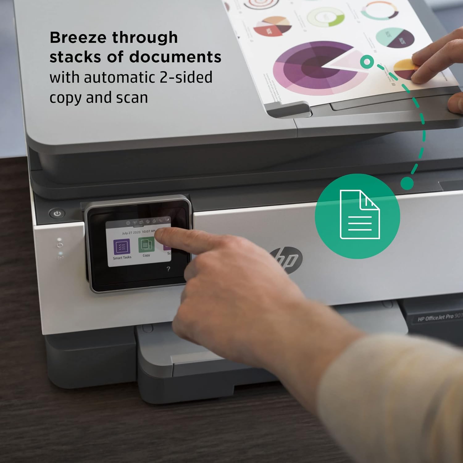Wireless All-in-One Inkjet Color Printer, Auto 2-Sided, Print & Copy & Scan & Fax, 22ppm, 4800 x 1200dpi, 35-Sheet ADF, 2.7 Color Touchscreen Display S243