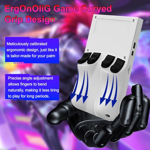 Retro Handheld Game Console, 4-inch IPS Screen, 64GB TF Card, Black J16861