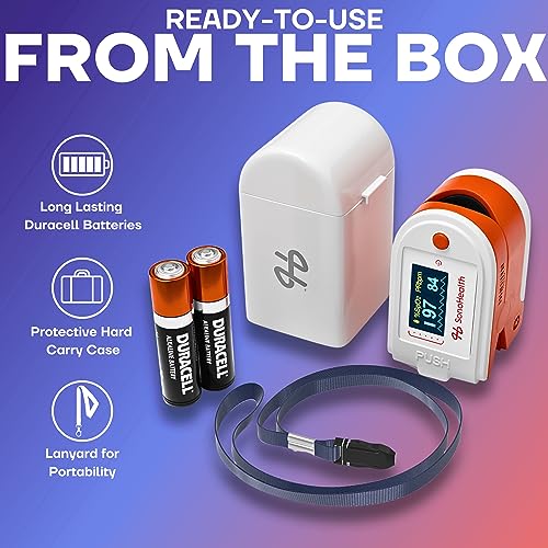 Pulse Oximeter Fingertip Blood Oxygen Saturation Monitor with Bluetooth P5488