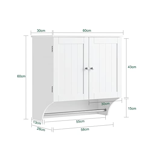 White 2 Door Mirror Medicine Cabinet H64661