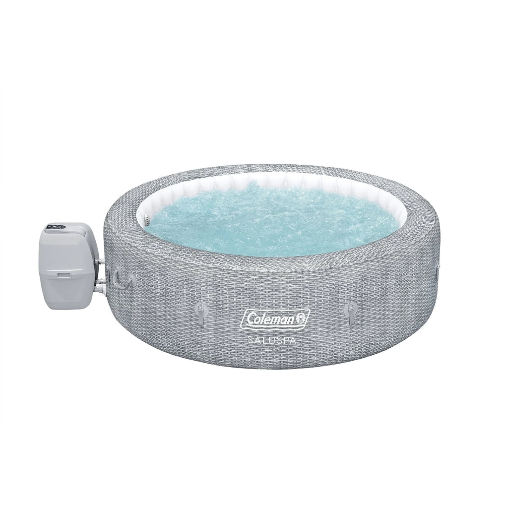 Black Inflatable Round Hot Tub with 60 Jets T8095