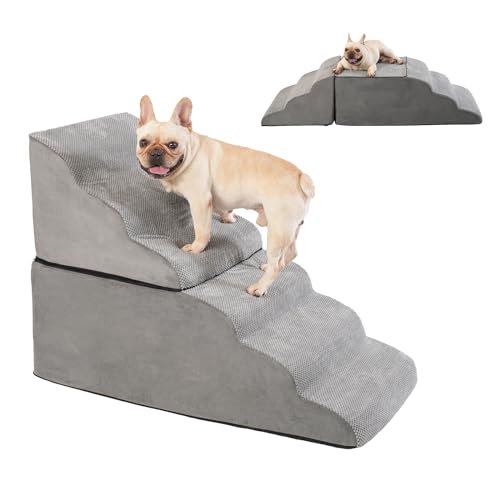 6 Tier Pet Stairs with Handle and Washable Cover L1800