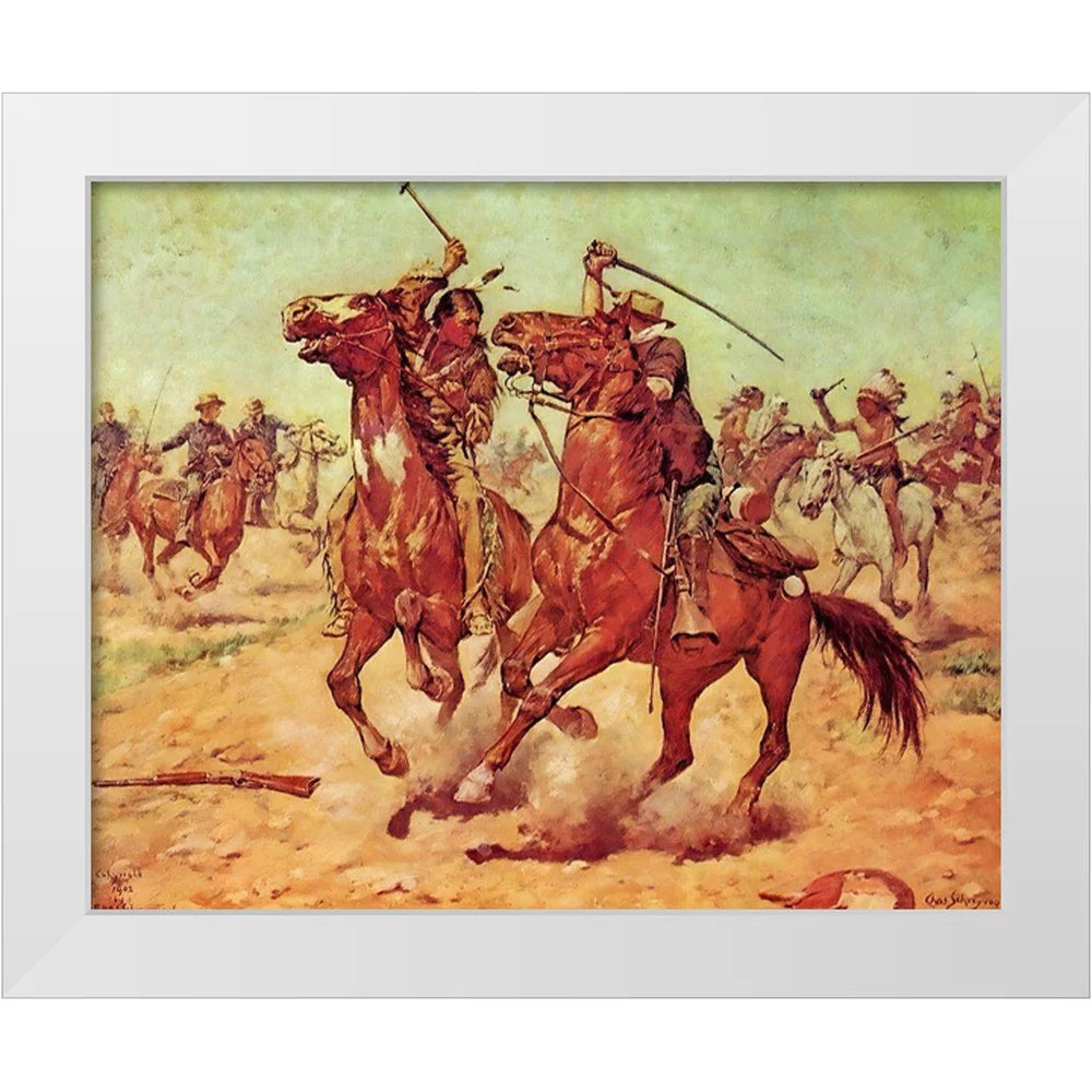 18x15 White Modern Wood Framed Art Print T607942