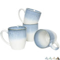 Ceramic Coffee Mug Set of 4, 17 Oz, Green Q8213