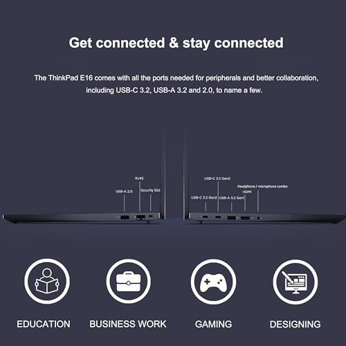16" FHD+ Laptop with AMD Ryzen 7 7730U, 16GB RAM, 512GB SSD, Fingerprint, Backlit, FHD Webcam, Wi-Fi, Ethernet, Win 11 Pro, Black W981791