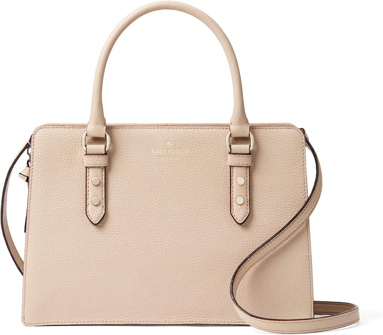 Leather Crossbody Bag Purse Handbag (warm beige) E599