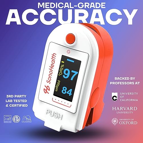 Pulse Oximeter Fingertip Blood Oxygen Saturation Monitor with Bluetooth P5488