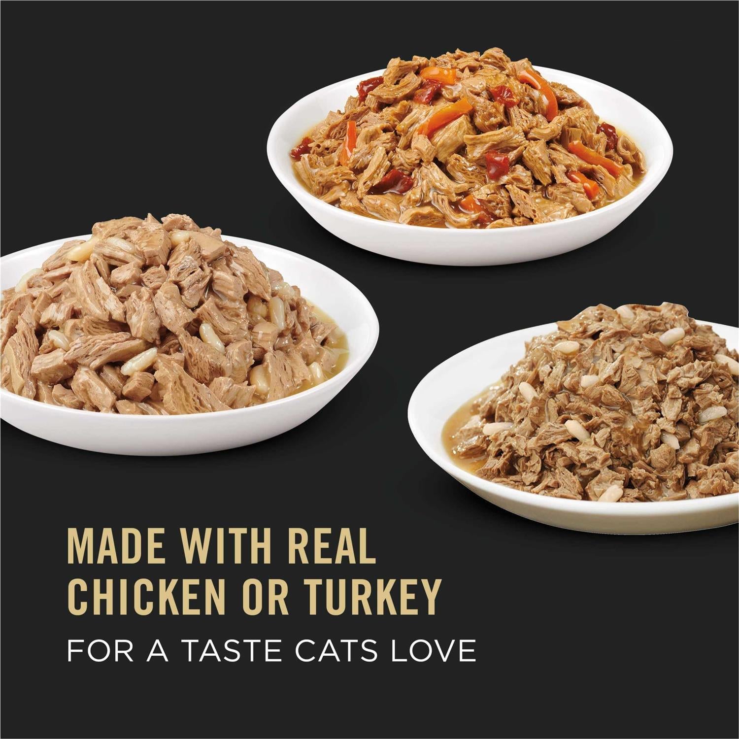 Wet Cat Food Variety Pack Chicken and Turkey M593463