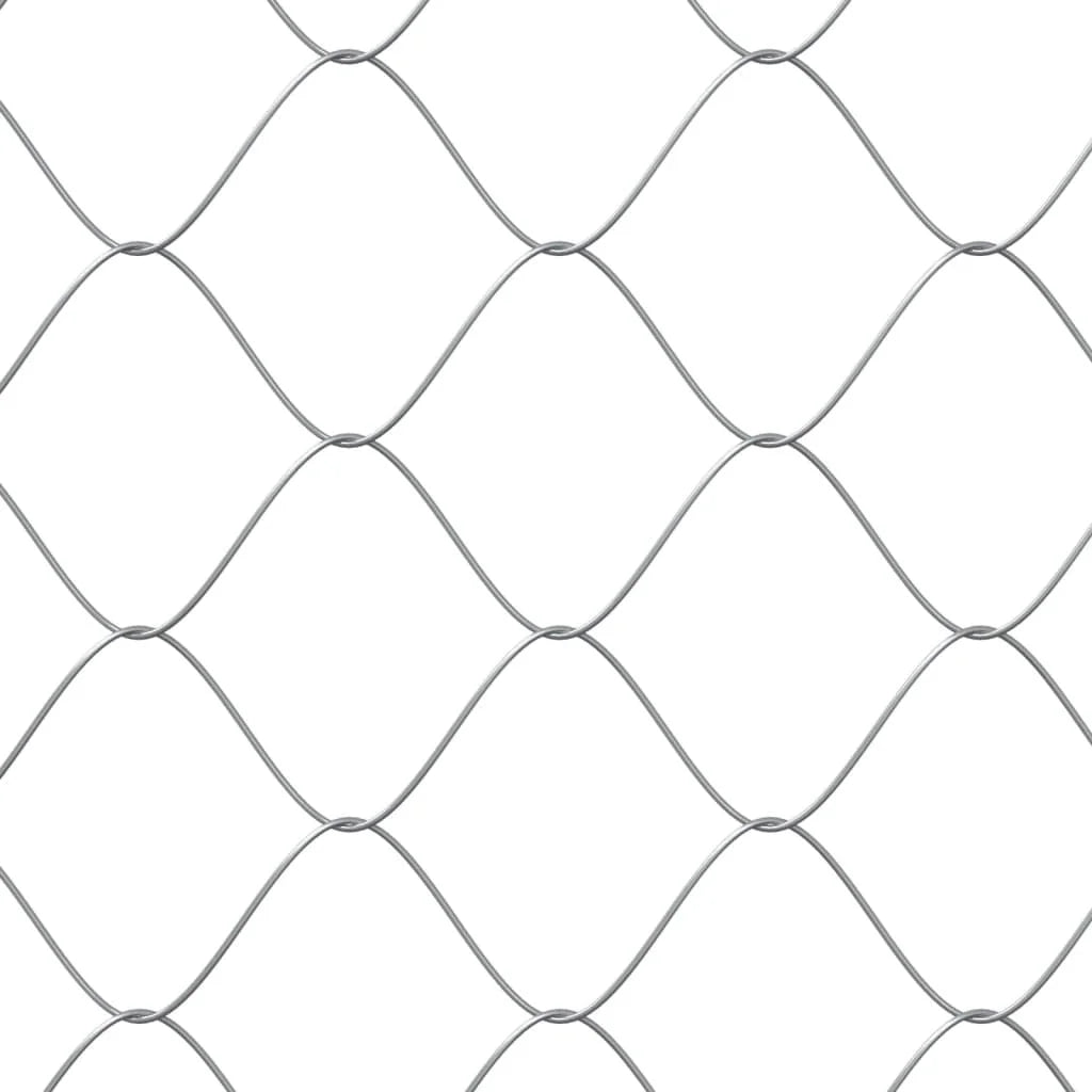 Gray Galvanized Steel Dog Cage 6.6'x6.6'x6.6' X89668