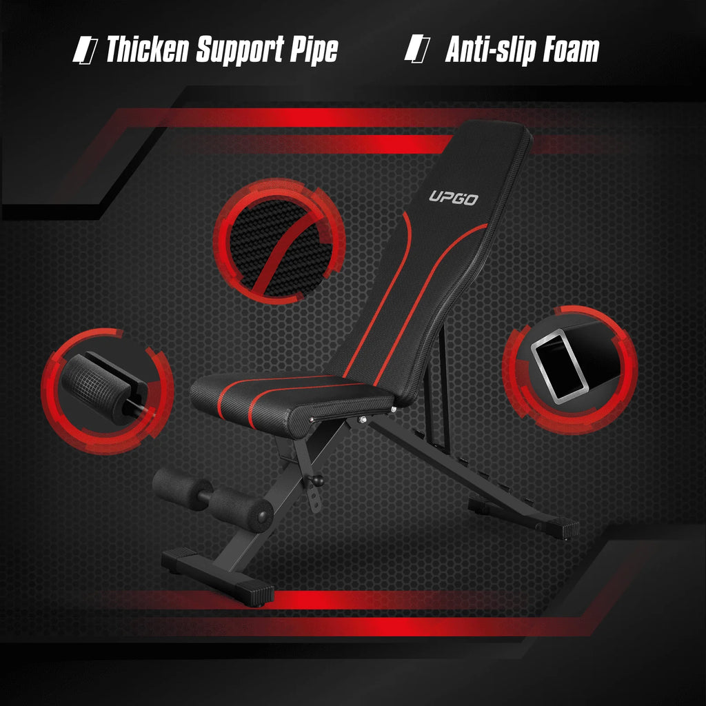 Adjustable Weight Bench with 660lbs Weight Capacity Foldable Gym Bench T389079