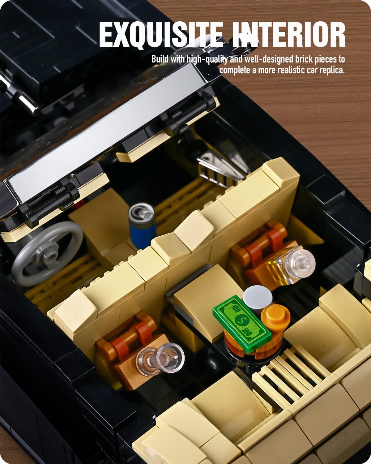 Retro Car Building Blocks Model (1096 Pcs) D537056