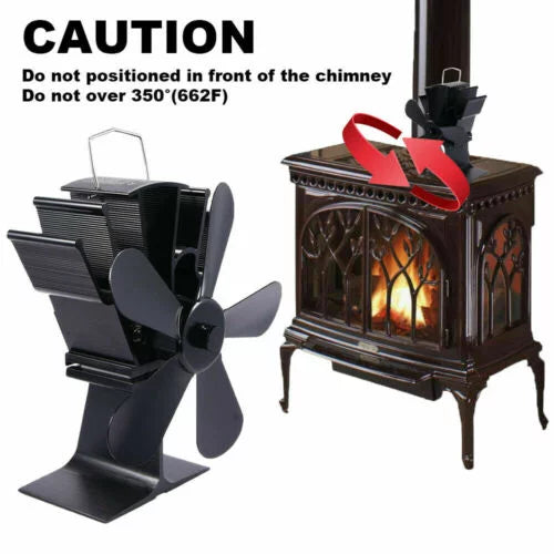 5 Blades Fireplace Fan T901968