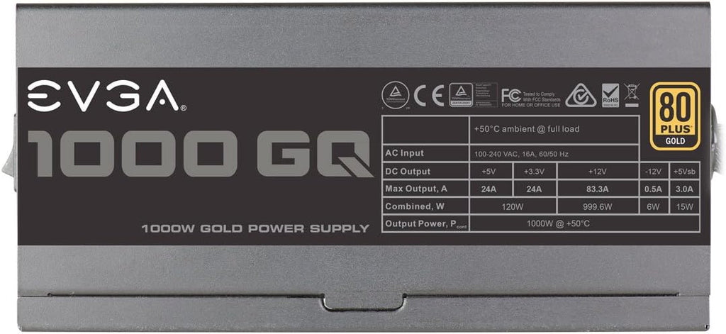 1000W 80+ Gold Semi Modular Power Supply Q160