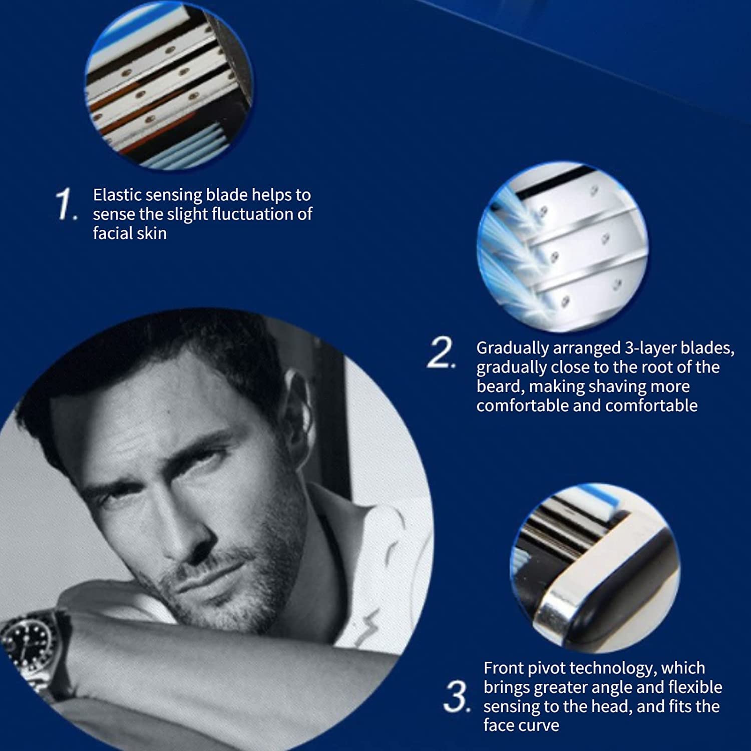 Precision Cut Stainless Steel Razor Blades Refills S66040