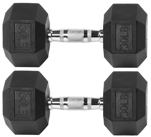 Rubber Encased Hex Dumbbell P722