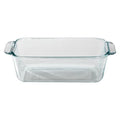 1.5-Quart Clear Glass Loaf Pan (Set of 2) H5776