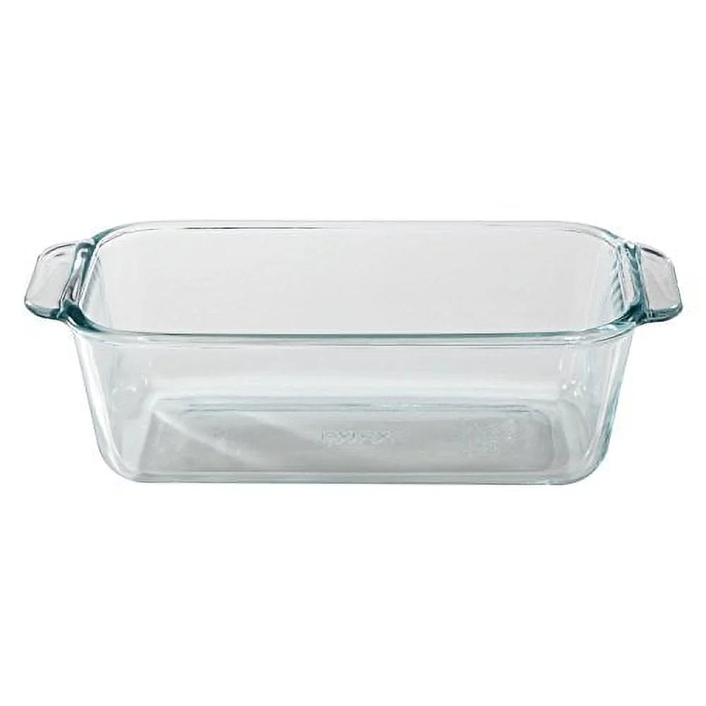1.5-Quart Clear Glass Loaf Pan (Set of 2) H5776