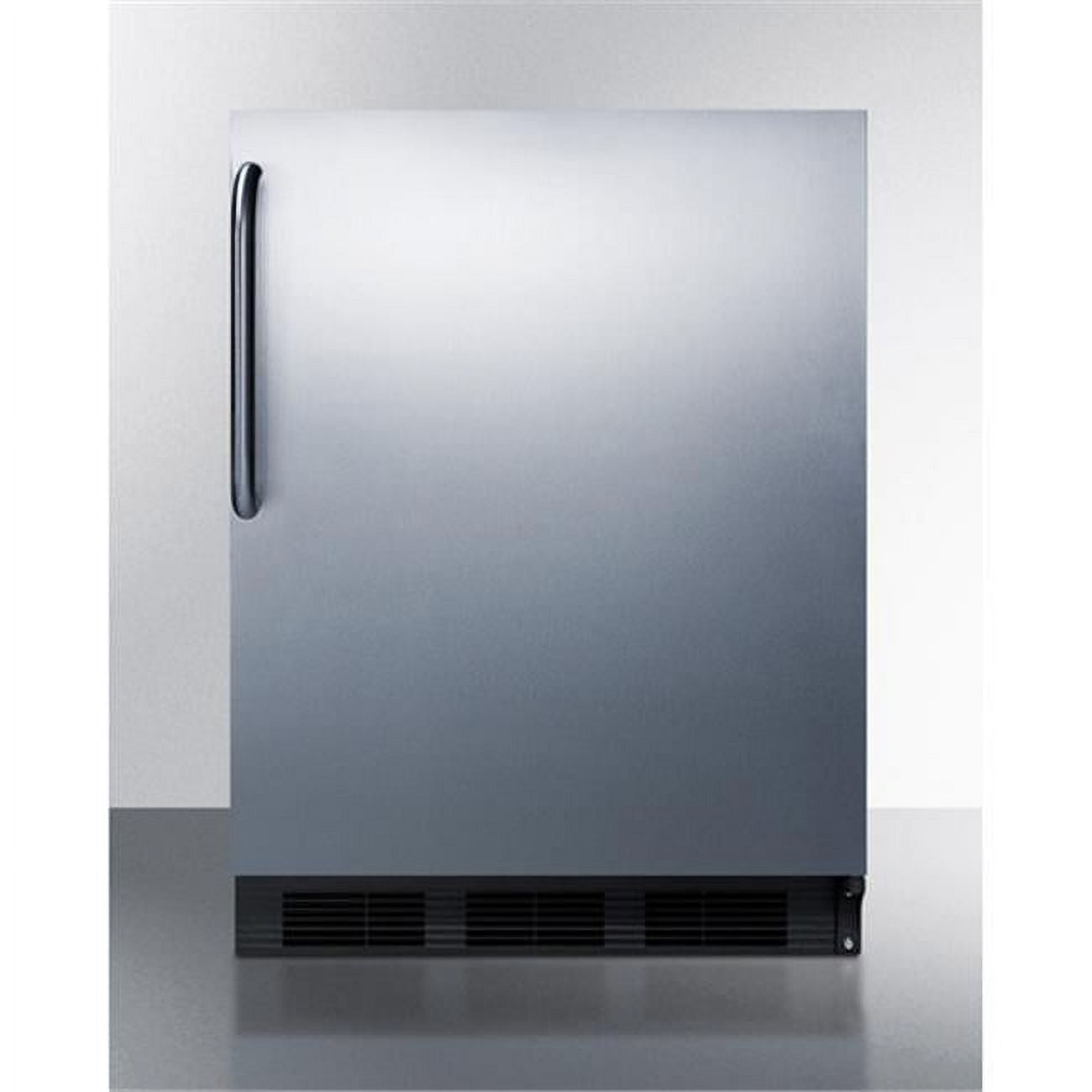 ADA Compliant Built-In Undercounter Refrigerator-Freezer, Stainless Steel E7488