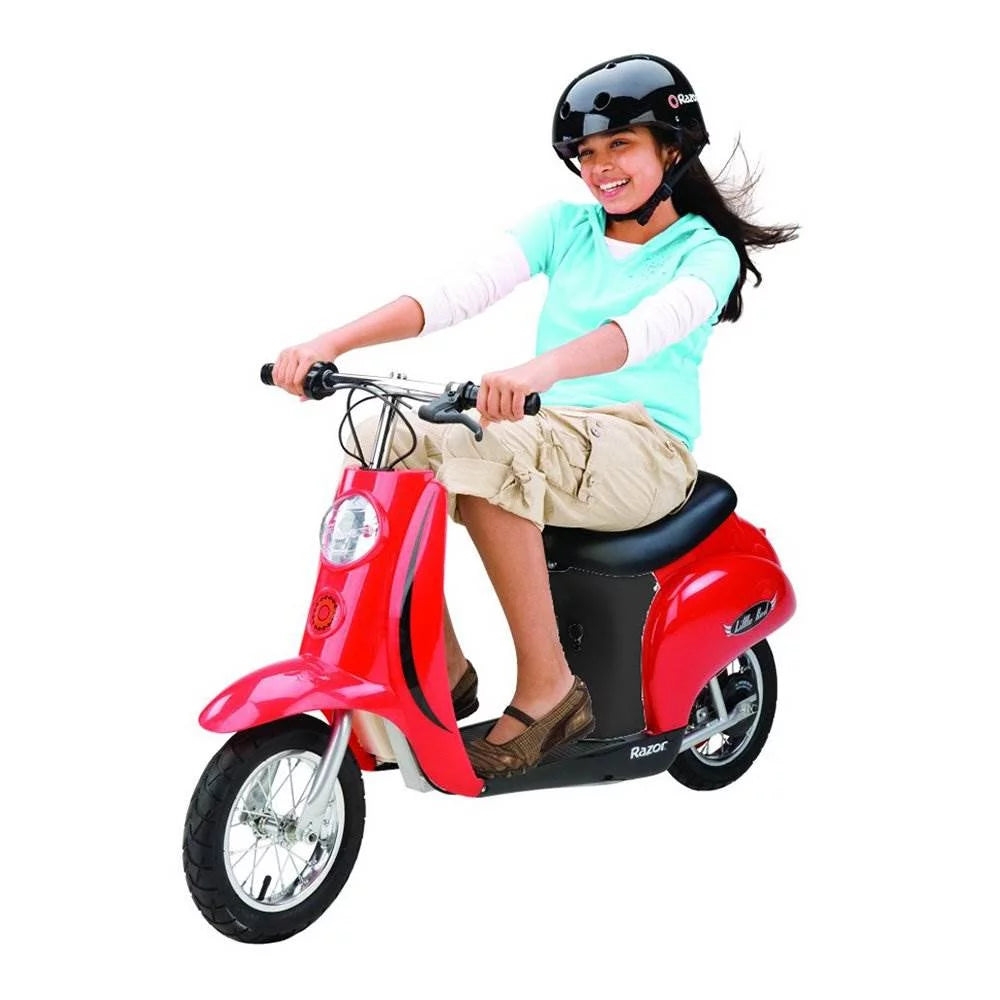 Blue & Red Electric Retro Scooters B183