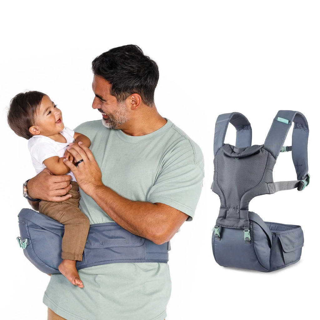 Gray 5-in-1 Hip Seat Baby Carrier E29376