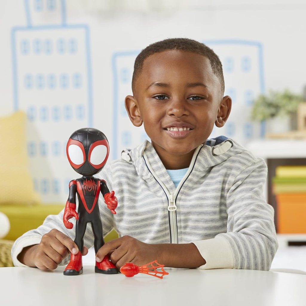 Spidey and His Amazing Friends Supersized Miles Morales: Spider-Man 9-inch Action Figure H129405