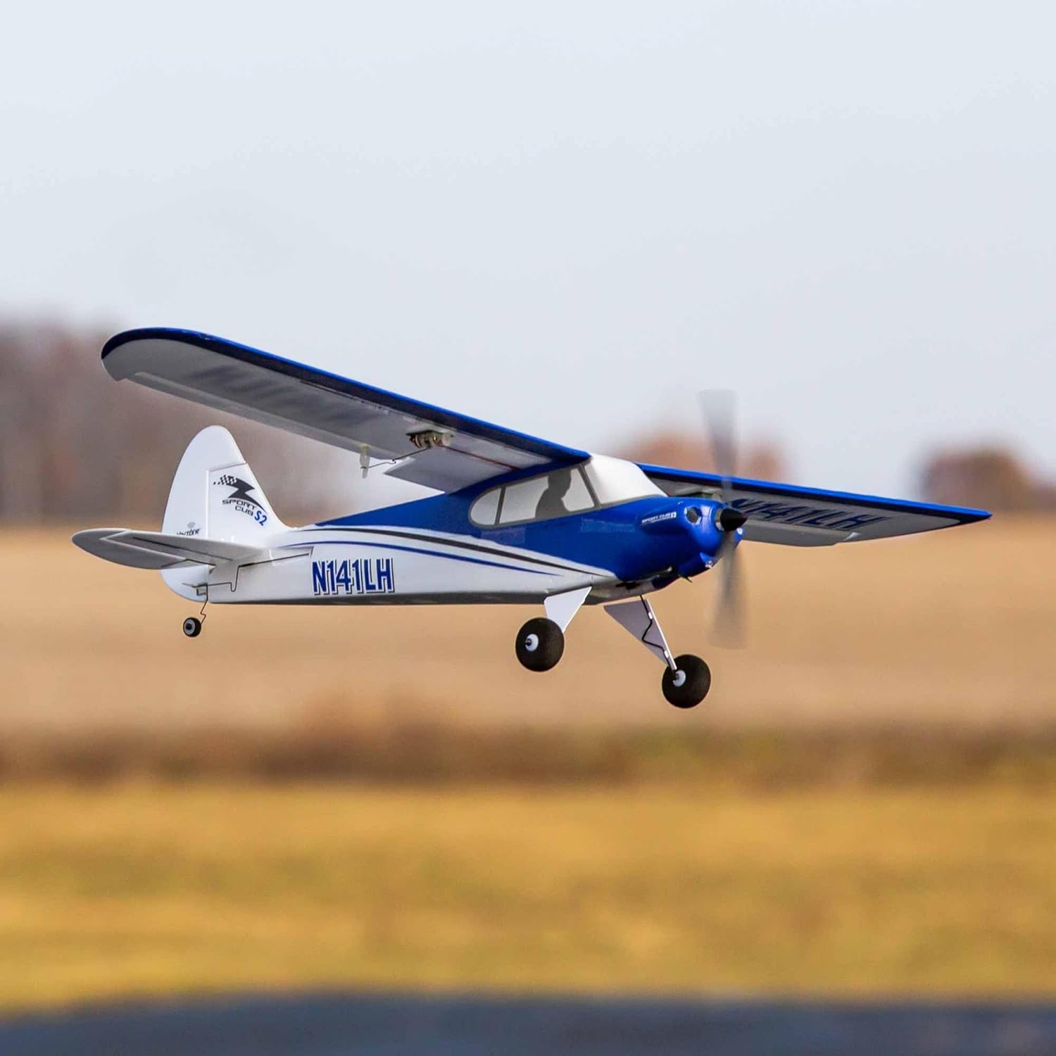 White Blue RC Airplane V849484