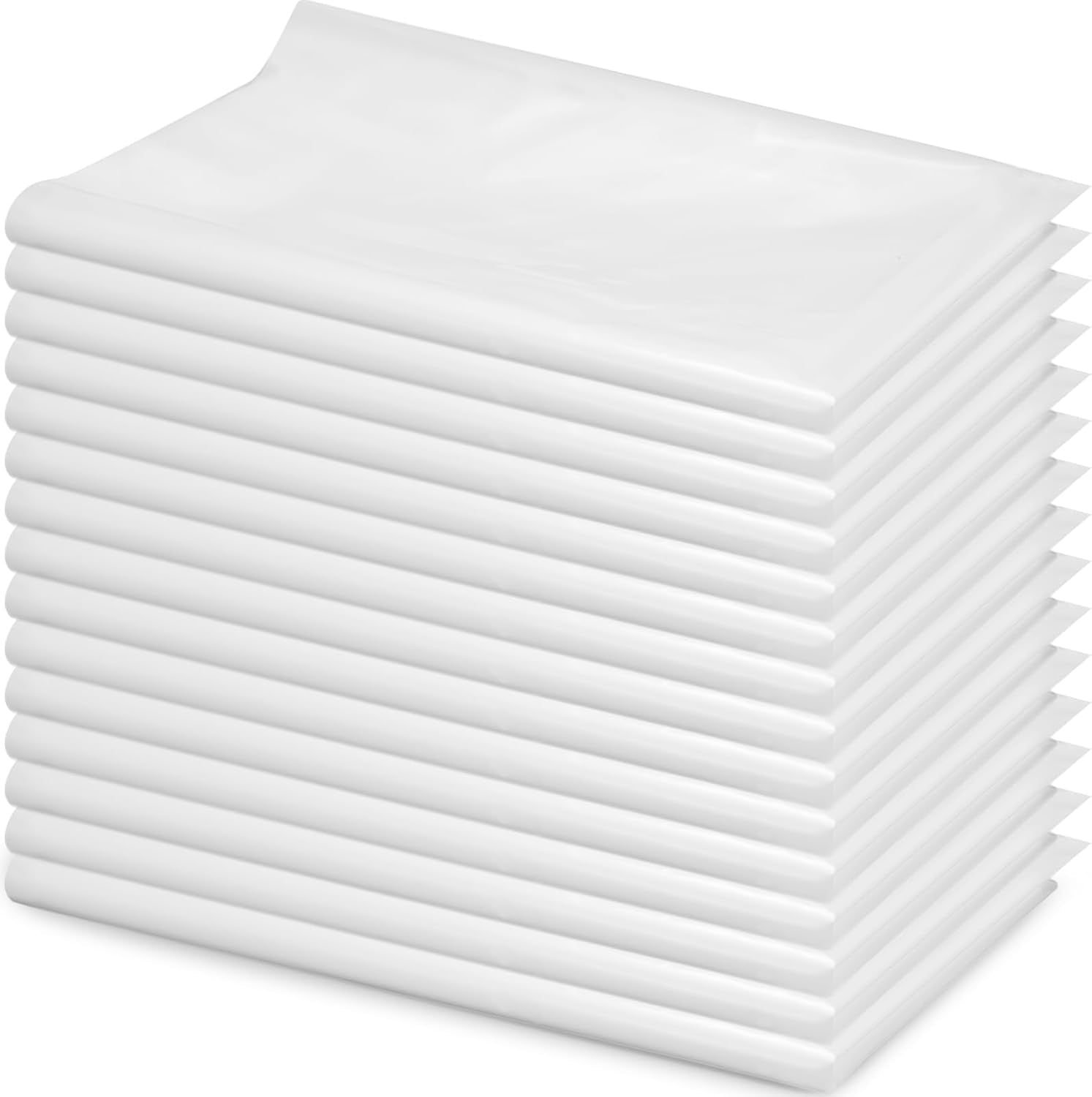 15 Pieces 39.37 x 31.5 Inch Plastic Clear Dust Collector Bags 70 Gallon Y627