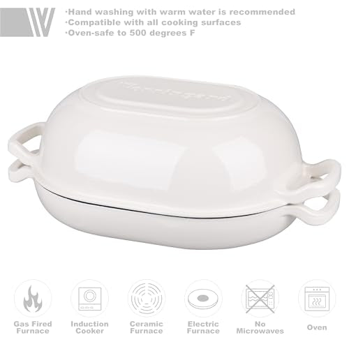 Blue 5QT Enameled Cast Iron Dutch Oven V57075
