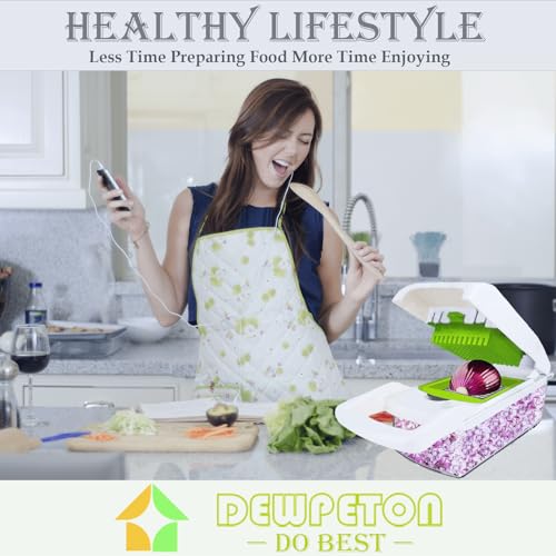 20-in-1 Vegetable Chopper with Container, Cheese Grater, Box Mandoline Slicer Food Cutter Shredder O940052