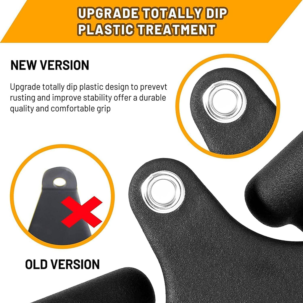 Double D Handle Cable Attachments with Rubber Handgrips I574
