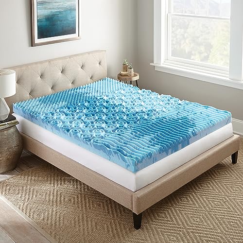 Blue Twin 3" Cooling Foam Mattress Topper O33334