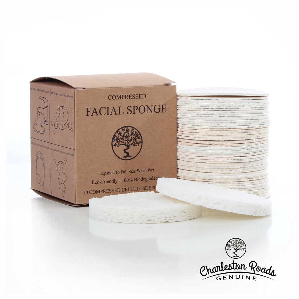 Compressed Cellulose Facial Cleansing Sponge (White, 50) J806750