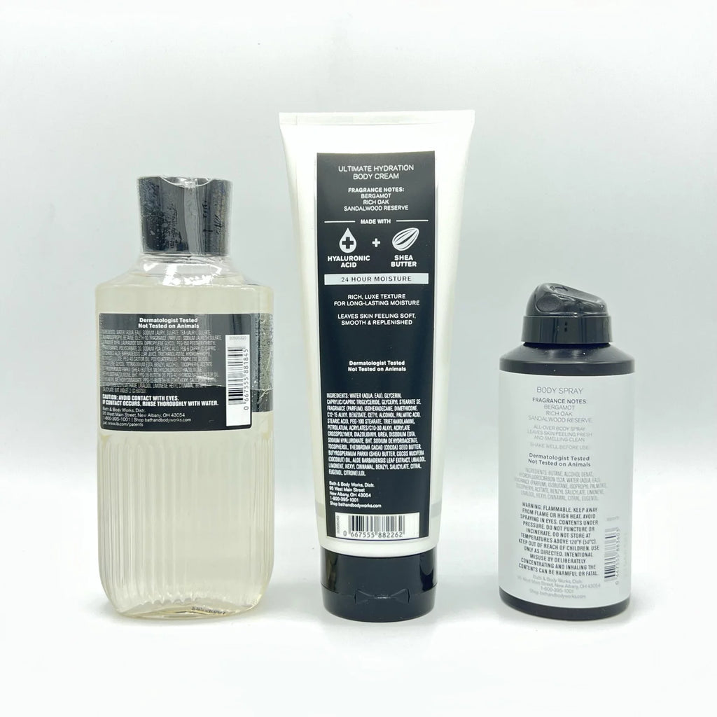10oz Body Wash, 8oz Body Cream & 3.7oz Body Spray 3-Piece Bundle E965